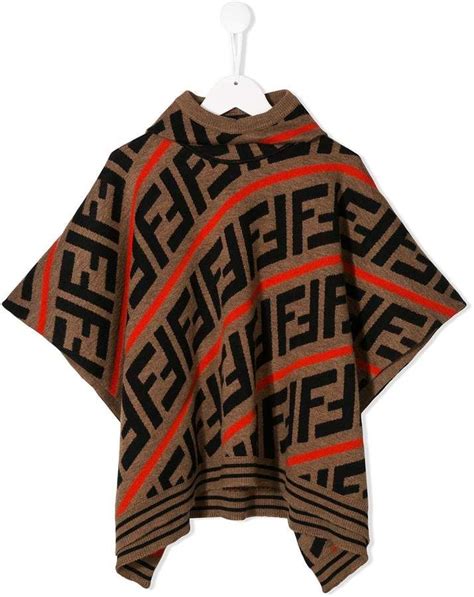 fendi kids poncho|Fendi poncho ladies.